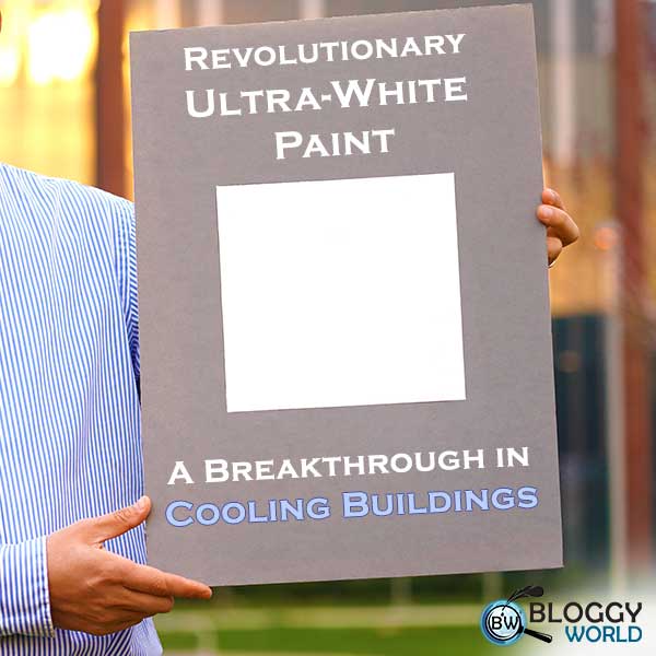 Ultra-white paint is more powerful than central air conditioners. Radiative cooling paint will eliminate the need for air conditioning. Revolutionary Ultra-White Paint: Future of Air Conditioning alternate. price of ultra white paint will be same like other paints.
