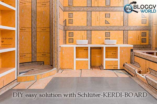 schluter kerdi board DIY easy bathroom installation water proof solution
