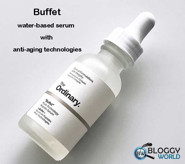 skincare product The ordinary buffet is best serum for all people and all skin types for anti aging treatment