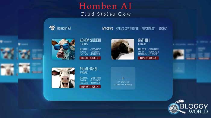 Make frofile on homben ai advance artificial technology to find stolen cattle or cow