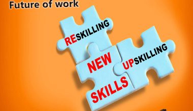 Upskilling and reskilling important for future of work image presented by bloggy wolrd