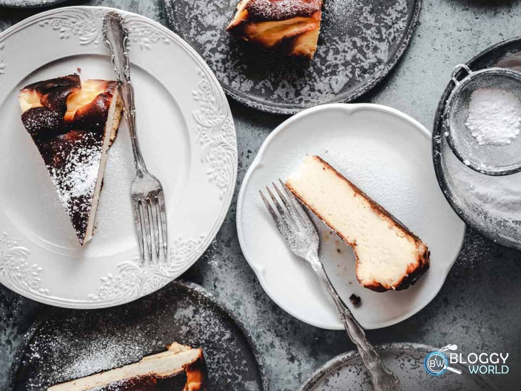 Experience the melt-in-your-mouth goodness of the San Sebastian Cheesecake, a must-try dessert! image presented by bloggy worl