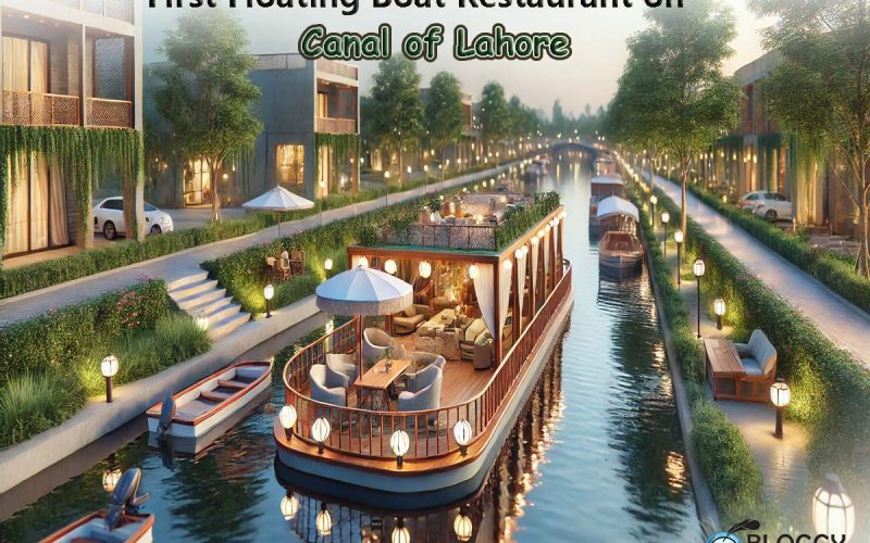 first floating boat restaurant on canal of lahore near harbanspura new recreational place in lahore new place for foodies also iage presented by bloggy world
