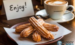 Make best churros at home coated with sugar and cinnamon served with tea