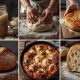 collage of all steps to make homemade pizza by following secret tips to make best pizza, from starter to pizzeria style pizza with secret tips to make best pizza