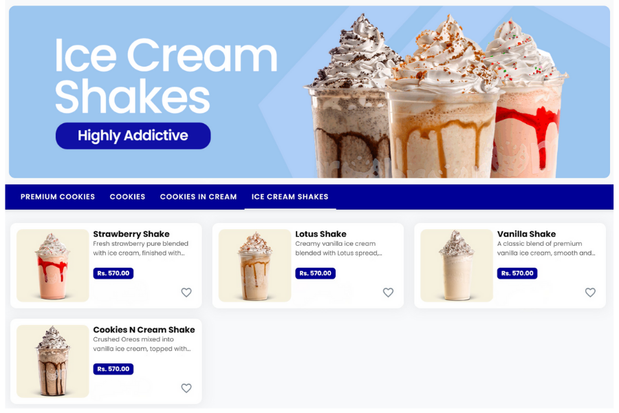 crumble pakistan serve ice cream and shakes crumble latest ice cream and shake menu with price