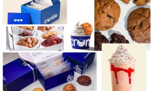 crumble pakistan menu include cookies, shakes, cookie with cream and coffee